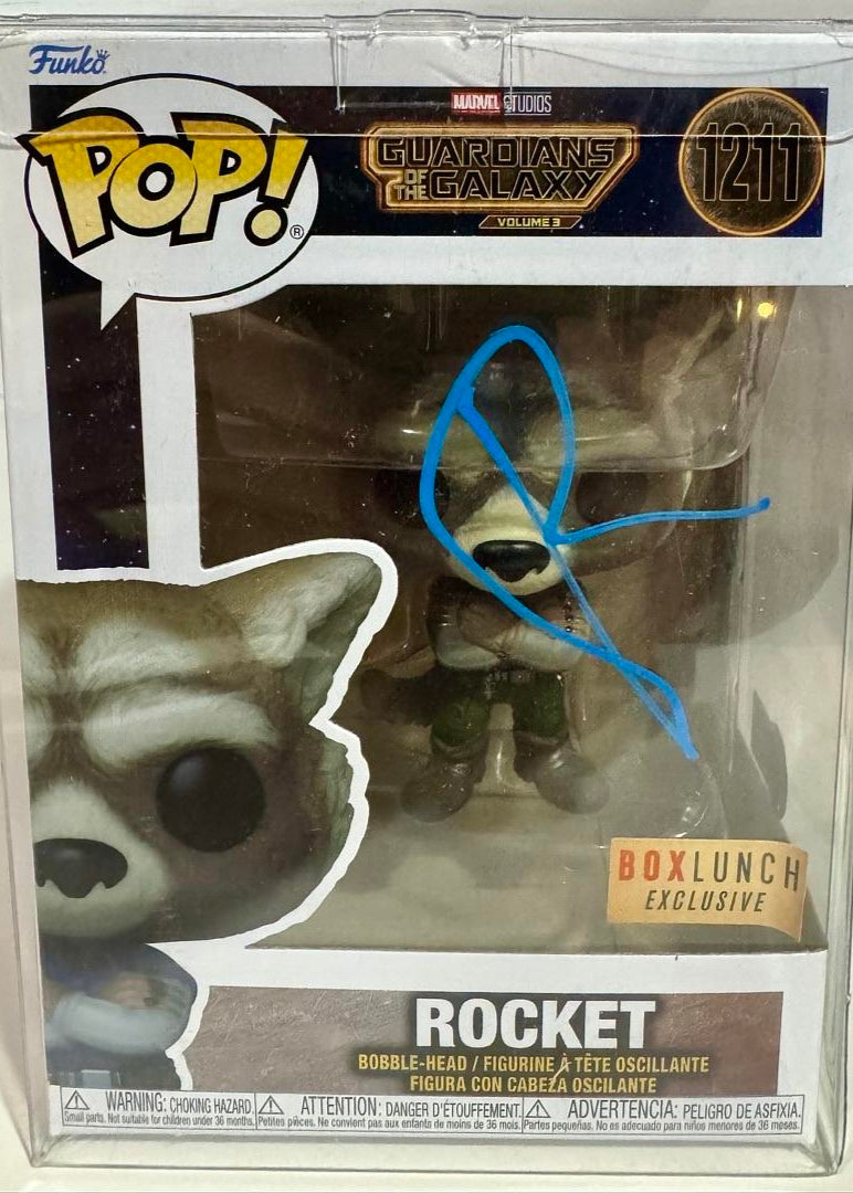 Bradley Cooper Signed Funko Pop #1211 "Rocket Raccoon" GOTG - Beckett COA #03